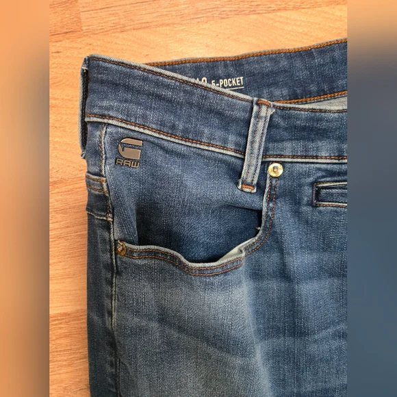 G-Star Raw D-Staq 3D Slim Men Jeans Size W36 L30 - Picture 3 of 13